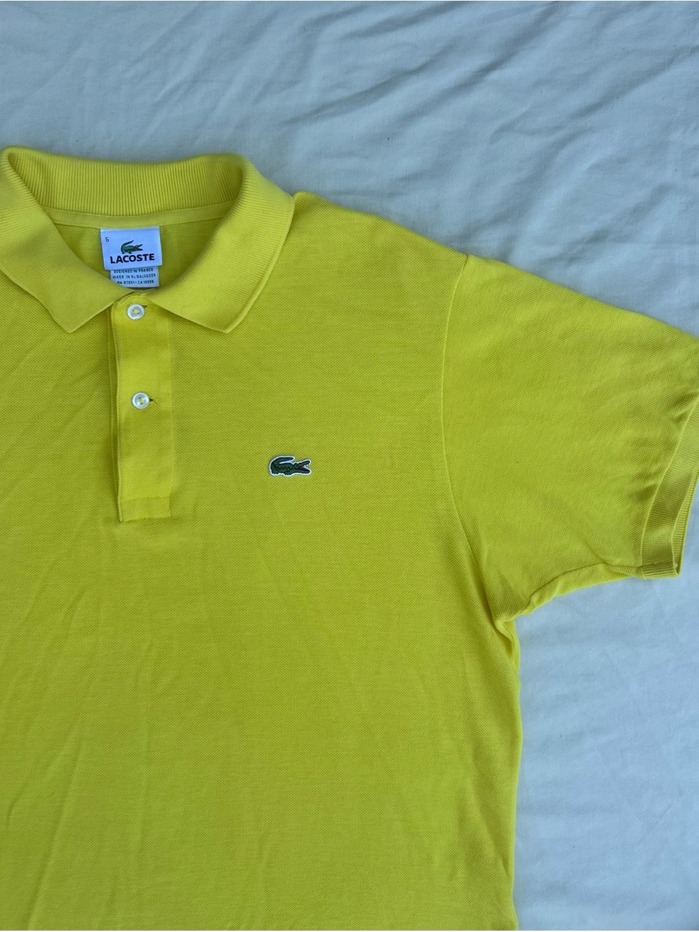 Lacoste Men’s' Yellow Polo Shirt